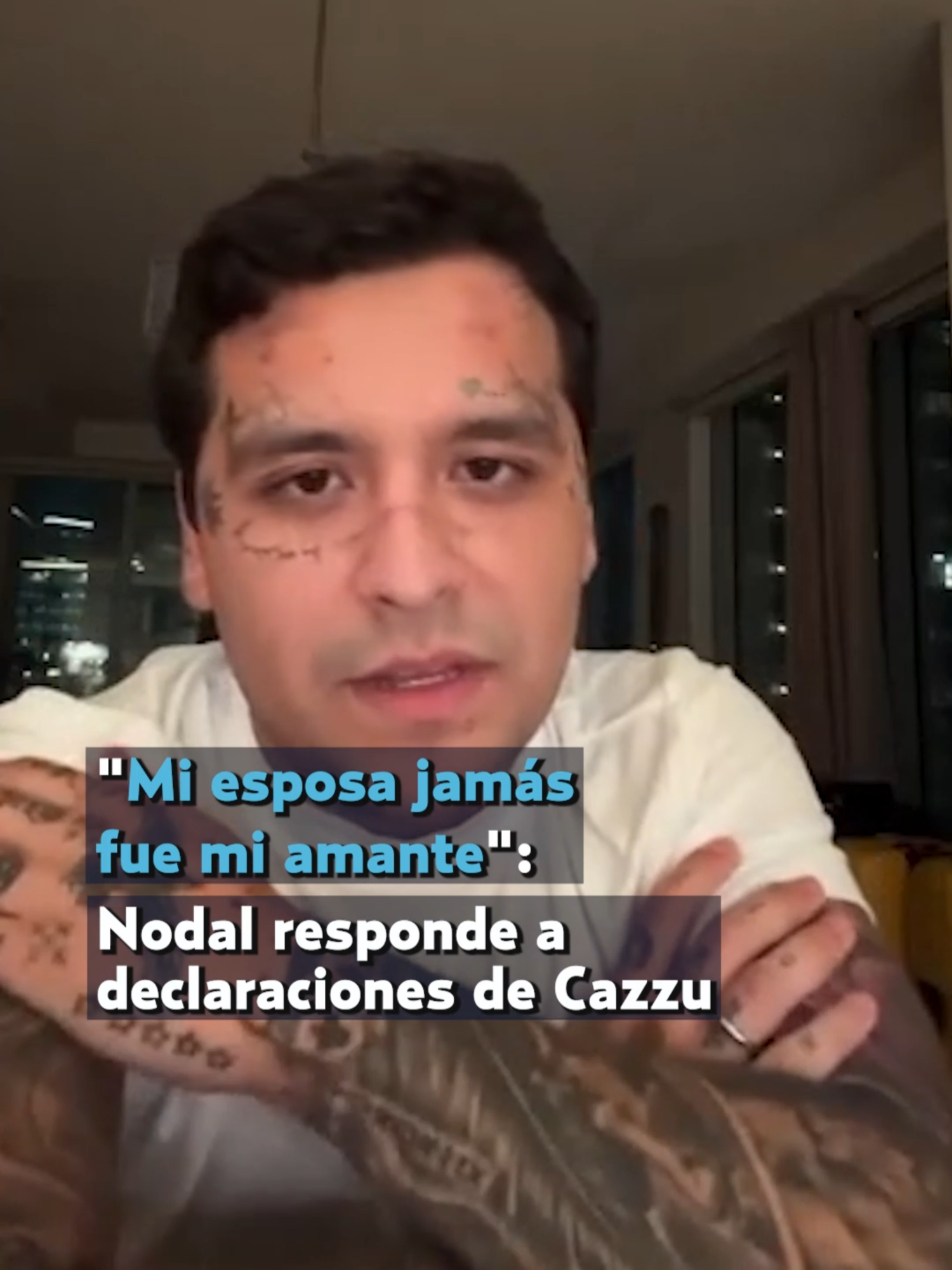 Mi esposa jamás fue mi amante: Christian #Nodal reaccionó a las declaraciones de su expareja #Cazzu. #ElHeraldoDeMéxico