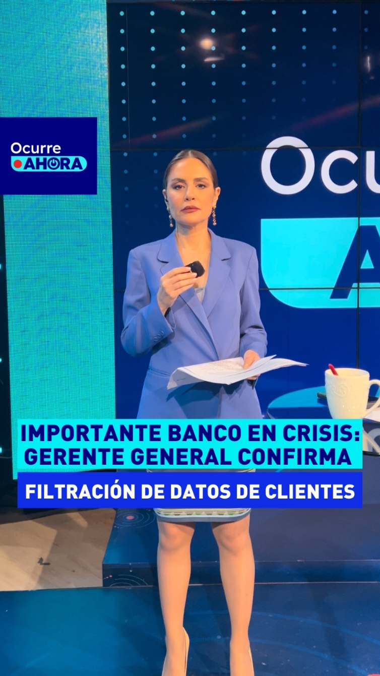 #OcurreAhora | IMPORTANTE BANCO EN CRISIS: GERENTE GENERAL CONFIRMA FILTRACIÓN DE DATOS DE CLIENTES #peru #atv #atvpe #parati #noticias #atvnoticias #noticiasperu