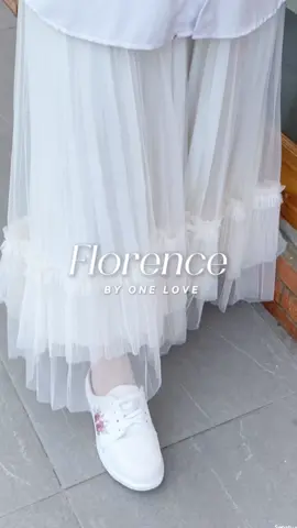 Walk in elegance and comfort with these beautiful rose-embroidered slip-ons! 🌹 Florence by One Love 🤍✨ #Florence #Shoes #SlipOn #Review #OneLove #NyamanBersamaOneLove #fyp 