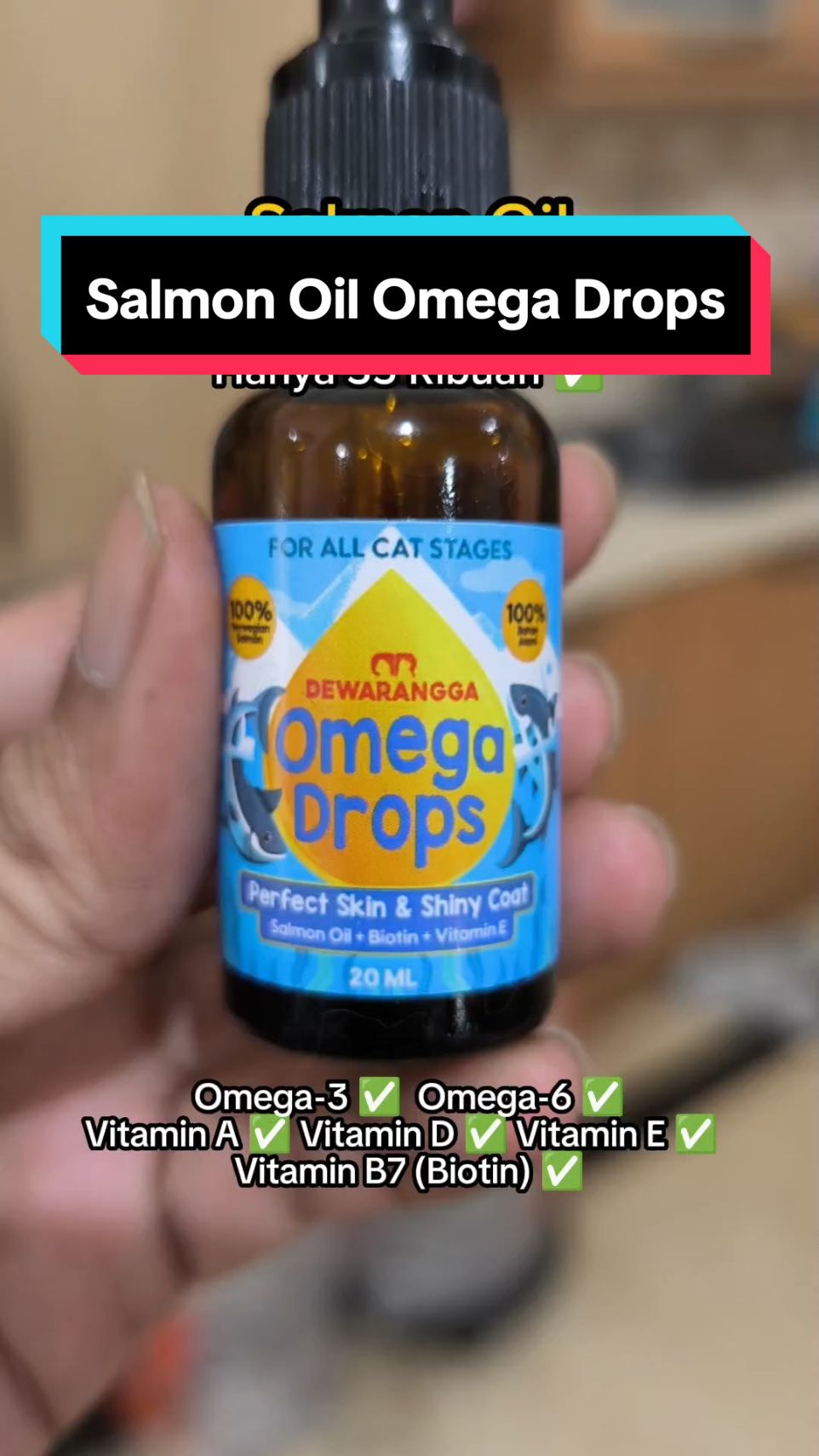 Salmon Oil Omega Drops Dewarangga  #omegadrops #salmonoil #dewarangga @Dewarangga @dewarangga.cattery 