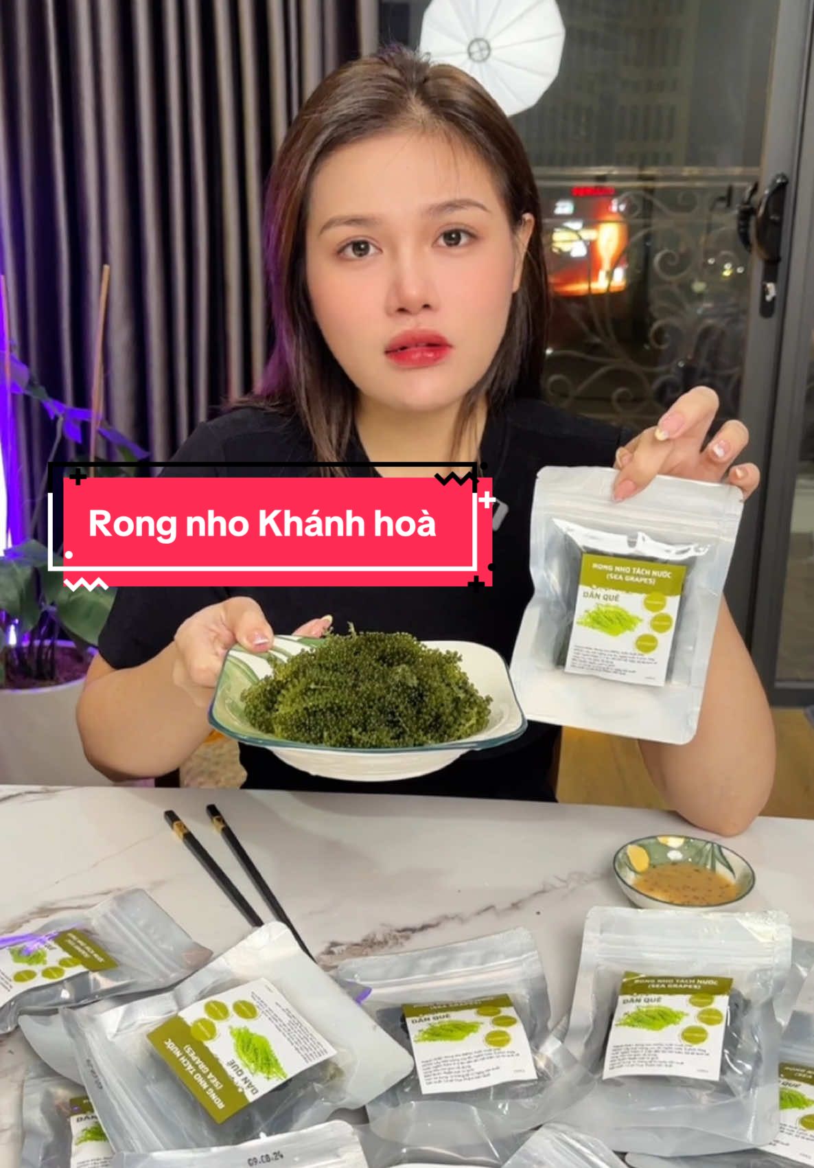 Bịch ronv nho tách nước Khánh Hoà tiện lợi để gia đình, cá nhân ăn . Ăn tới đâu ngâm tới đó. Không sợ bị hư #tiktokshop #xh #fyp #xuhuong #rongnho #giadinh 