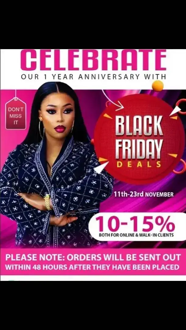 GET READY 💃🏼💃🏼AS WE CELEBRATE OUR ONE YEAR ANNIVERSARY WITH BLACK FRIDAY DEALS . THIS SALE IS GOING TO BE THE BIGGEST SALE EVER  SAVE THE DATE FROM 11th - 23rd OF  NOVEMBER  2024 DONT MISS THIS SALE FOR ANYTHING. PLEASE TO ORDER ANY OF OUR PRODUCTS VISIT OUR SHOP @ASTON MANOR SHOPPING CENTER,KEMPTON PARK (SHOP 49)OR CALL/WHATSAPP 0633059665. TO COURIER AROUND SOUTH AFRICA IS R120(DISTANCE CAN NEVER BE A BARRIER) . . . . . . . . . . . . . . . #gloclassicbeautypalour #classicmakeupusa #makeupartistinkemptonpark #glammed #flawless #joburgmakeupartist #mua #nigerianmakeupartistinsouthafrica #eastrandmakeupartist #makeuplovers #southafricamakeupartist #makeupbyme #gautengmakeupartist #makeupartistworldwide #makeupsouthafrica #nudelip #pretoriamakeupartist #makeupaddicts #muaannouncer #kiss&makeup #makeuptutorial #makeuptutorials #nude #flawlessmakeup #makeupartistinpretoria #makeupjohannesburg #makeupartistinsandton #beauty #wakeupandmakeup💄💋