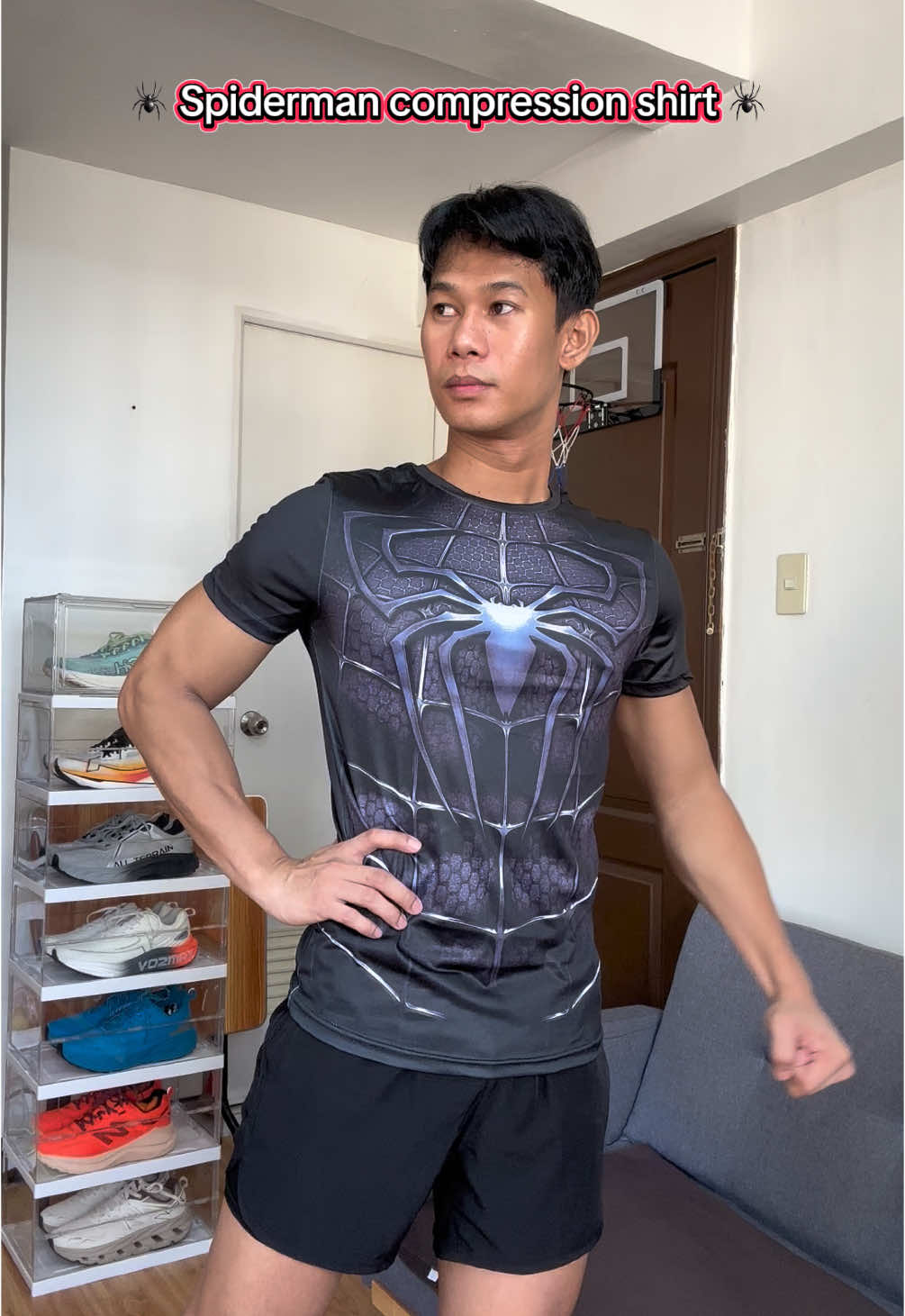 Ako lang ba ang na aastigan sa spiderman compression shirt na to haha  #compressionshirt #drifitshirt #gymshirt #spidermanshirt #fyp 