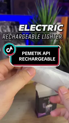 PEMETIK API ELECTRIC RECHARGEABLE🔥 FULLSET BERSAMA CABLE CHARGER USB TYPE C,SCREEN POWER INDICATOR TEKAN BELI DI BAG KUNING👆 #pemetikapi #lighter #rechargeablelighter #malaysia #viral #sale 
