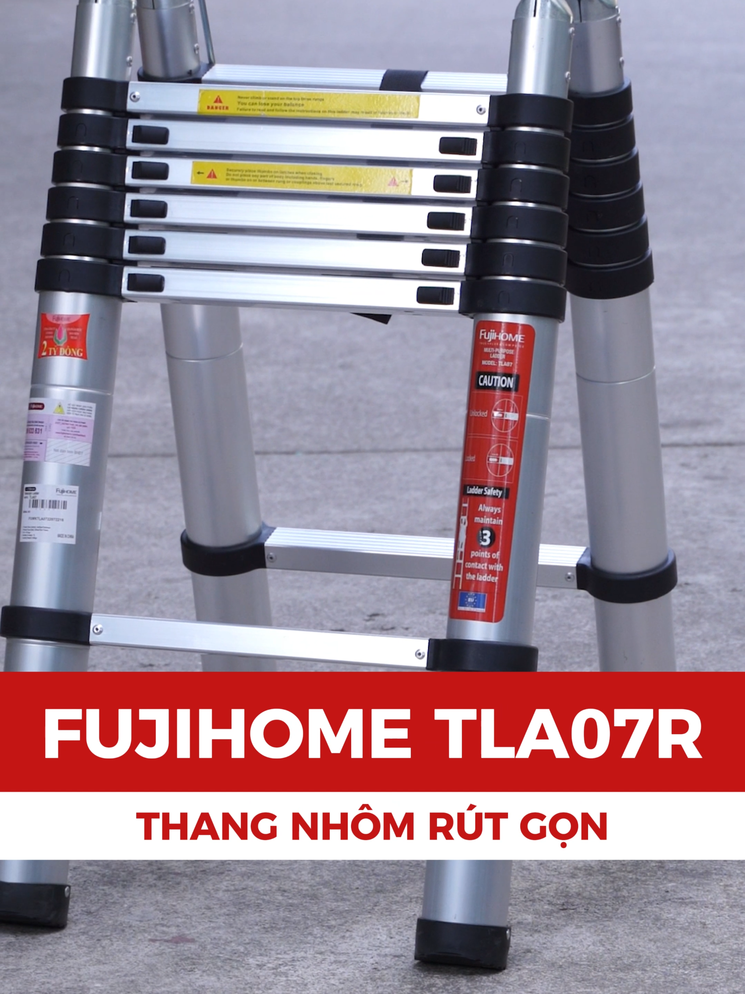 Khám Phá Thang Chữ A Fujihome TLA07R – Đa Năng, An Toàn Cho Mọi Nơi! #ThangChữA #FujihomeTLA07R #ThangGiaDụng #ThangĐaNăng #TiệnÍchGiaĐình #ThangChấtLượng #DụngCụTiệnÍch #AnToànHiệuQuả #GiaDungFujihome