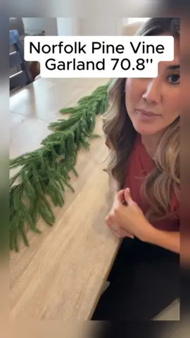 Norfolk Pine Garland 70.8” #christmas #christmas2024 #christmasdecor #decor #homedecor #holiday #happynewyear #2025 #tiktokshop 