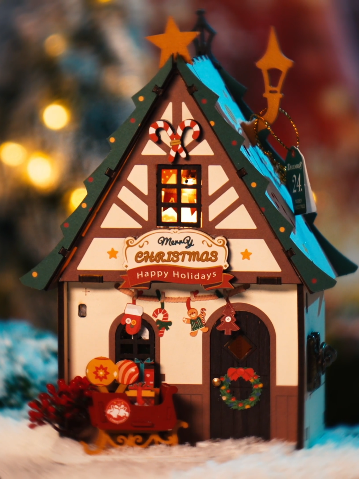 ✨ New Arrival Alert! ✨ Bring the holiday magic home with Rolife’s *Twinkling Christmas House*! 🎄✨ This miniature house glows with festive cheer, perfect for adding a cozy, twinkling touch to your seasonal decor. Imagine spending quiet evenings admiring the tiny Christmas details and twinkling lights. 🎅💖 Who else is excited for Christmas? 🎁 #RolifeMiniatures #ChristmasDecor #HolidayMagic #MiniatureWorld #TwinklingHouse