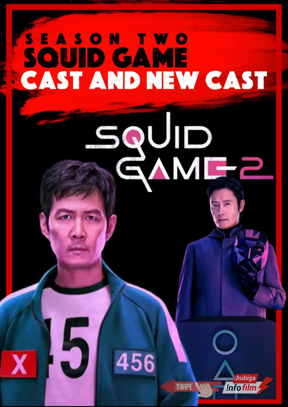 Cast of Squid Game S2 | Cast and New Cast  #squidgameseason2 #squidgame2 #kdrama #kdramanetflix #netflixmalaysia #leejungjae #gongyoo #wihanjoon #leebyunghun #parkgyuyoung #joyuri #Dramakorea #newkdrama 