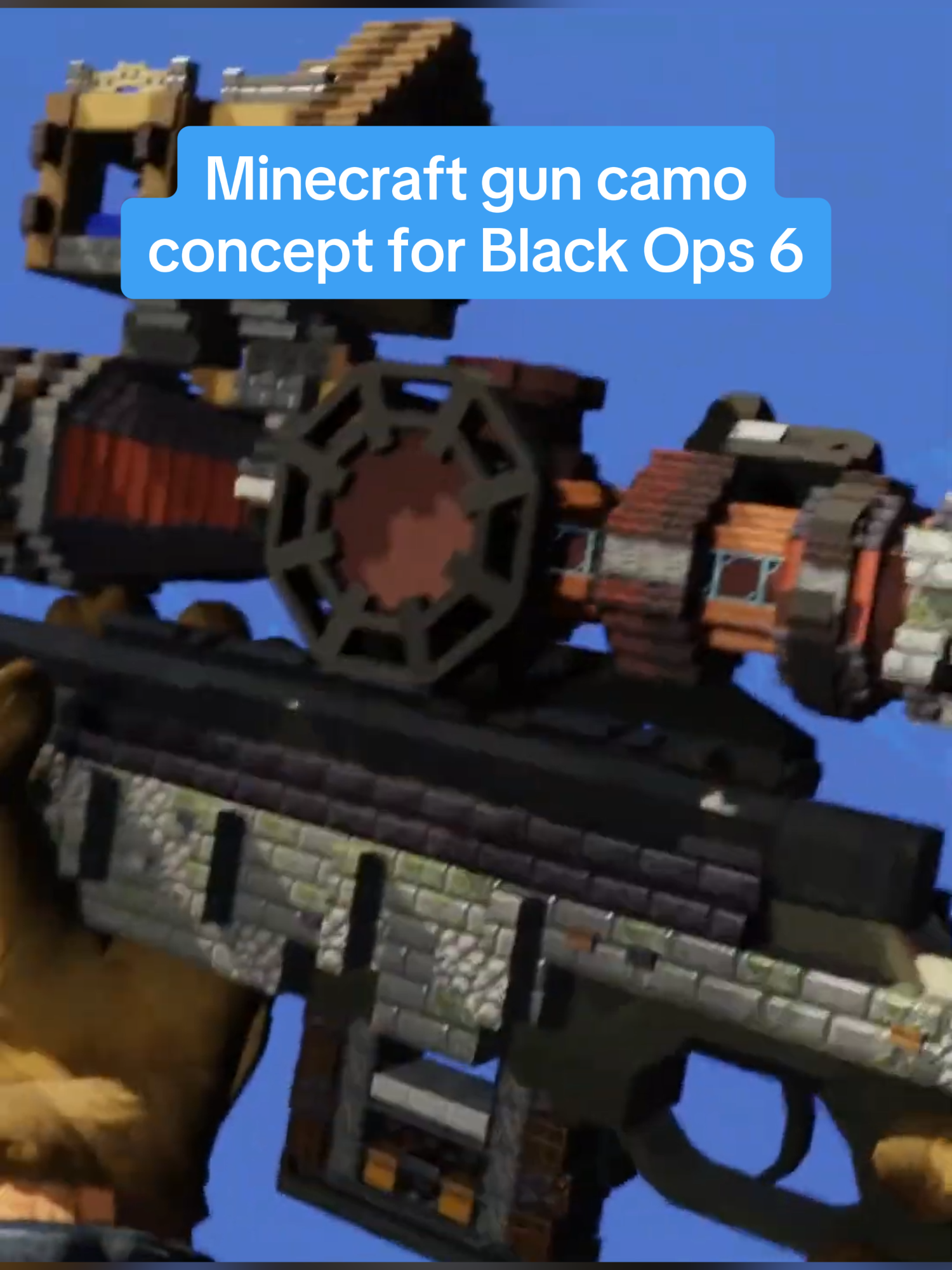 This concept video shows what a Minecraft gun camo could look like in Call of Duty. #callofduty #cod #Minecraft #gaming #blackops6