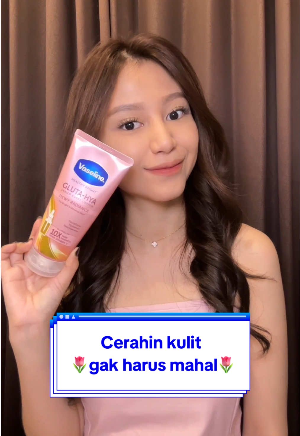 Cerahin kulit gak harus mahal‼️ Rutin aja pakai Vaseline Gluta-Hya Dewy Radiance biar kulit makin sehat & cerah merata. Yuk cobain sekarang💗✨ #Vaseline #vaselineglutahya #bodylotion #bodyserum #lotionviral 