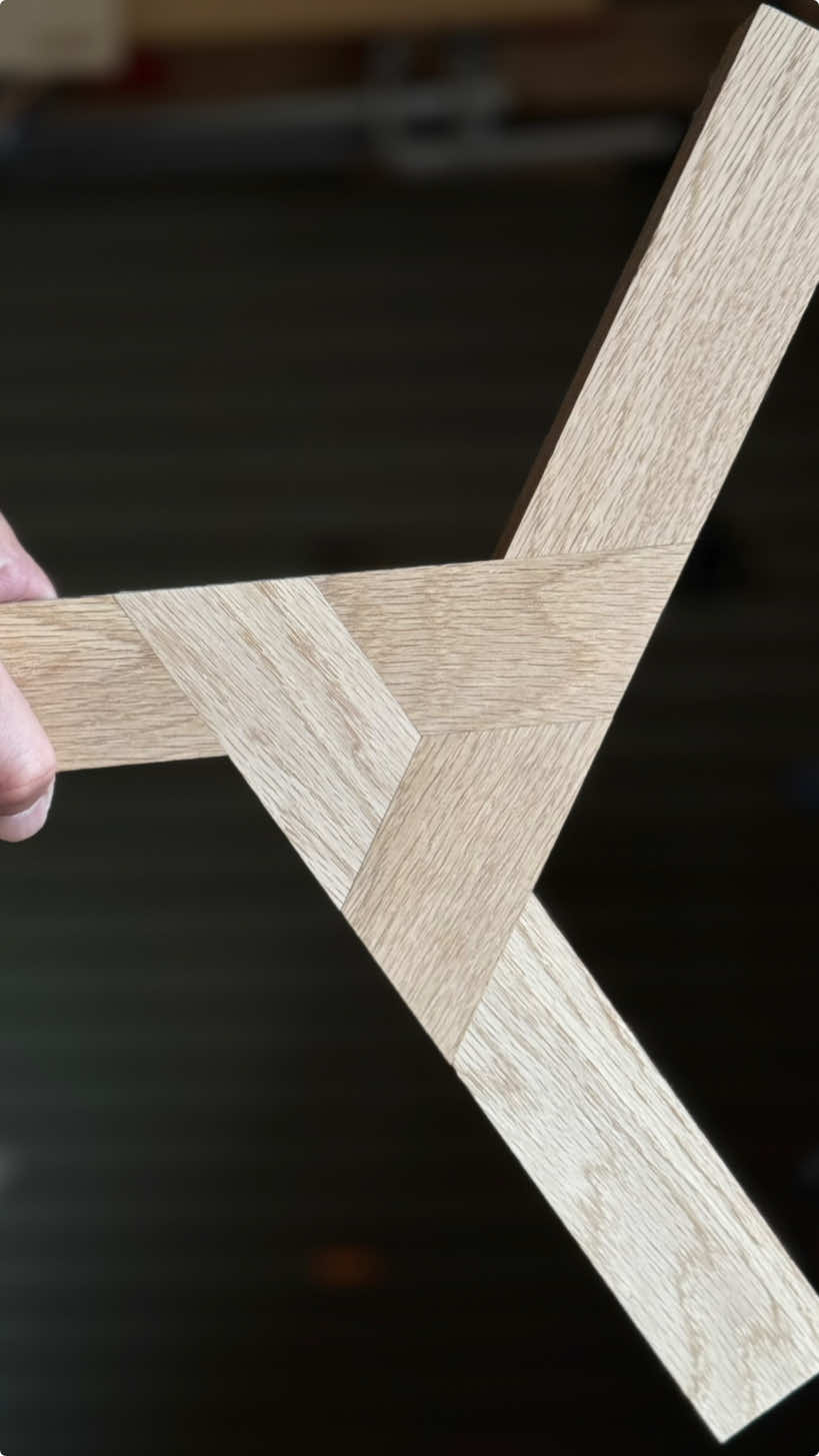 How to make a 3-way bridle joint. #woodworking #woodworkingtips #DIY #diy 