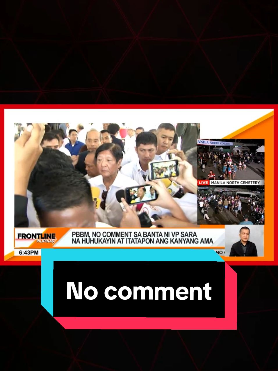 Binisita ni Pres. #BongbongMarcos ang puntod ng kaniyang ama na minsang binantaang huhukayin at itatapon ni Vice Pres. #SaraDuterte. No comment naman ang Pangulo sa sinabi ng bise. #News5 #FrontlinePilipinas #NewsPH #BreakingNewsPH 