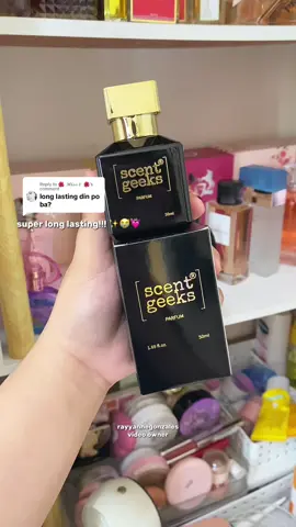Replying to @🌺  𝓜𝓲𝓼𝓼 𝓔  🌺 da best ang scent geeks talaga!! ✨💓 #fyp #scentgeeksperfume #scentgeeks #perfumes #longlasting 