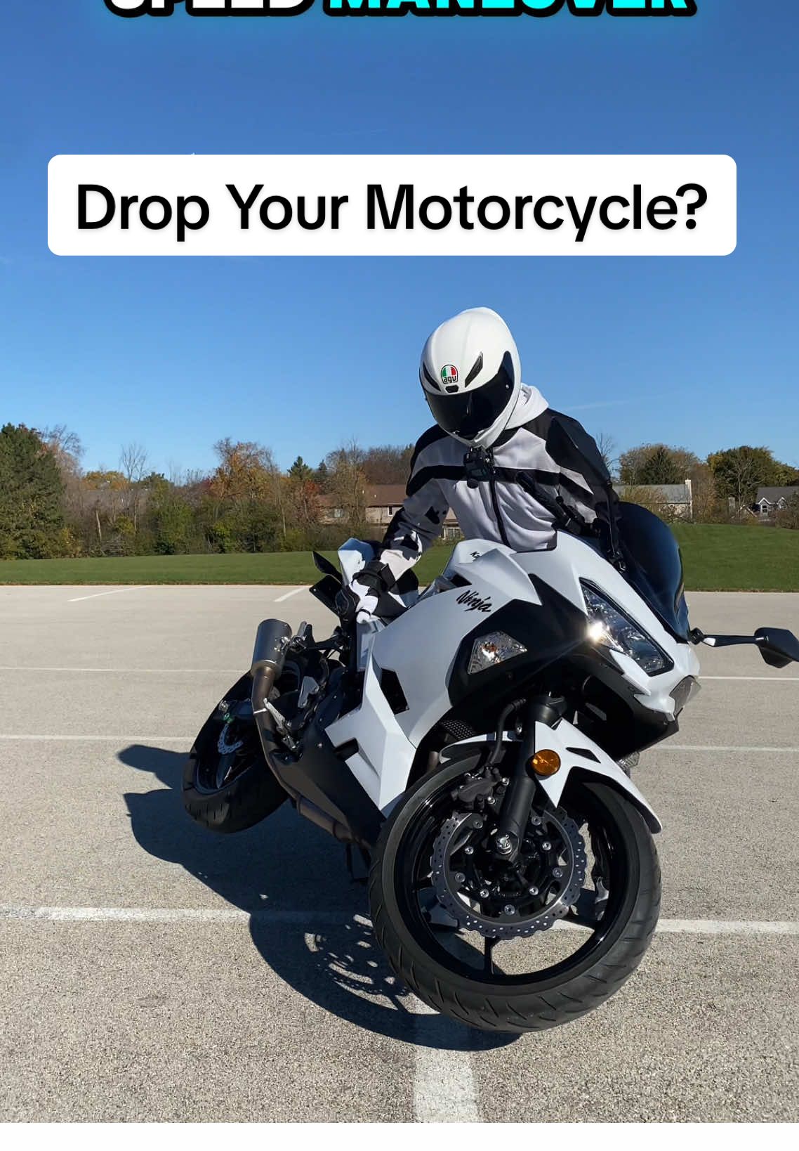 Scared To Drop Your Motorcycle? #ninja400 #motorcycle #sportbike #bike #biketok #beginner #fyp 