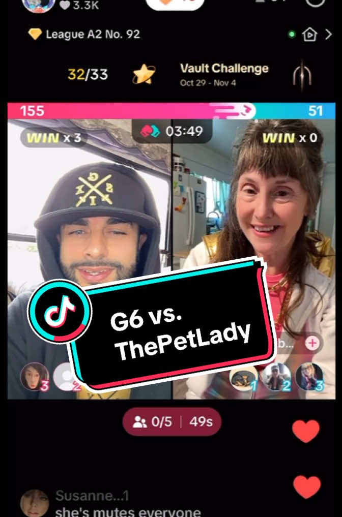 Got to battle the lovely @debbiethepetlady  Thank you everyone for the support!🙏 #fyp #tiktokbattle #debbiethepetlady #thepetlady #petlady #foru #foryoupage #fypageシ #joinlive #joinmylive #fypシ゚ #livebattle #troll #fypviralシ #debbie 