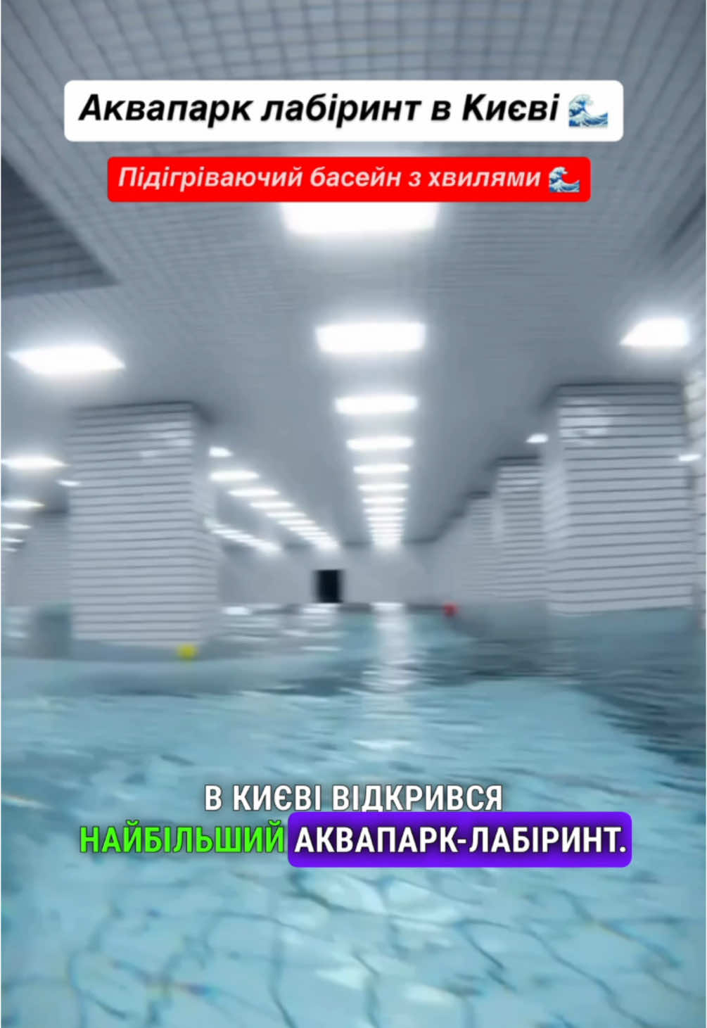 В Києві відкрився найбільший аквапарк лабіринт , це величезний підігріваючий басейн по якому ви пливете по течії з хвилями та різними поворотами , це просто так круто , ну погодьтесь ! Фішка басейну що тут є лабіринти як для дорослих так і для дітей і навіть різні розваги такі як гірки для спусків , волейбол та багато чого іншого , вхід в басейн коштує всього 200 гривень для дорослого , дітям до дванадцяти років безкоштовно , адреса та контакти басейну вже в описі нашого профілю за посиланням ✅☝️#київ #кудипітикиїв #киев #басейн #басейнкиїв #аквапарккиїв #відпочиноккиїв #локаціїкиїв #розвагикиїв 