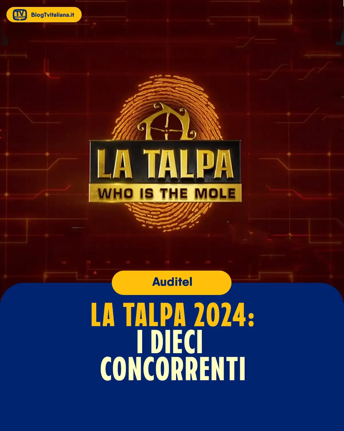 🔍 È il momento di tornare ad indagare! #Mediaset ha finalmente ufficializzato quando sarà in onda la quarta edizione de #LaTalpa! 📅 Il reality torna in onda su #Canale5 a partire da martedì 5 novembre 2024 in prima serata. E ben tre clip di anteprima sono già visibili su @Mediaset Infinity! 👀 Scopriamo in questa gallery fotografica i 10 indiziati di questa nuova edizione: nove sono semplici concorrenti, uno è la Talpa. Ma chi?