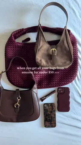 🤭👜🍒🍂🤎 linked under ‘fall bags’ in my sf ✨ #amazonfinds #amazonbags #amazonfashion #amazonmusthaves #fallbags #fallfashion  