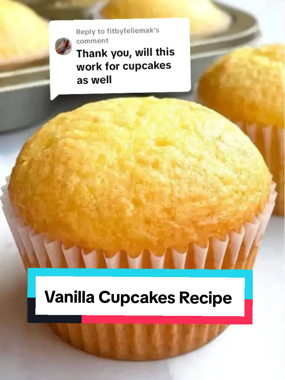 Replying to @fitbyfeliemak VANILLA CUPCAKE RECIPE  INGREDIENTS  4 cups flour 6 eggs 250g butter 2 cups sugar (you can reduce) 4 Tsp baking powder 2 cups buttermilk  2 Tsp vanilla essence 4 Tsp vegetable oil A pinch of salt PREPARATION  Beat butter and sugar together until it becomes light and fluffy. Add in eggs one at a time & mixing well. Add veg oil and essence and mix well. Add cake flour and baking powder sifted together alternating with the buttermilk. Pour the batter into the cupcake liners and bake at 170ºC for about 25-30mins or until a toothpick inserted in the centre comes out clean. Allow to cool completely before frosting. Bakeware Collection🇺🇬 for all your Baking Products   +256781396152 We Deliver across the Country  #cupcakes #vanillacupcakes #vanillacupcakerecipe #cupcake #bakingcupcakes #baking #bakewarecollectionug #Recipe #recipes #tiktok #fyp #recipesoftiktok #recipesforyou #maps 