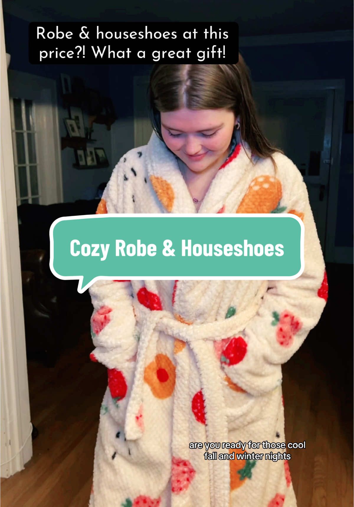 We are warm and cozy over here! #robe #houseshoes #christmas #christmasonabudget #tiktokshopholidayhaul #tiktokshopblackfriday #tiktokshopcybermonday 