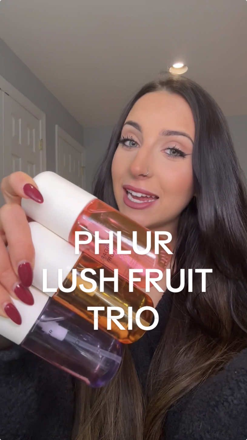 NEW lush fruit trio from @Phlur Fragrances ! 🍉🍍 $72 value for $62 + free shipping! Includes: ✨ dragon fruit: notes of dragon fruit, watermelon, plum blossom, sugared amber, vanilla ✨ mango mood: notes of vanilla elixir, mango, brown sugar, patchouli, black currant  ✨ moonstone: notes of pineapple, green apple, black currant, jasmine ✨ break it up for individual stocking stuffers! #phlur #phlurfragrance #phlurfragrances #lushfruittrio #moonstone #moonstonephlur #phlurmoonstonebodymist #dragonfruit #phlurdragonfruitmist #mangoperfume #mangofragrance #fruityfragrance #fragrancerecommendations #beautydeals #tiktokshopblackfriday #starcreatorchallenge #tiktokshopcybermonday #wishlist #treatyourself 