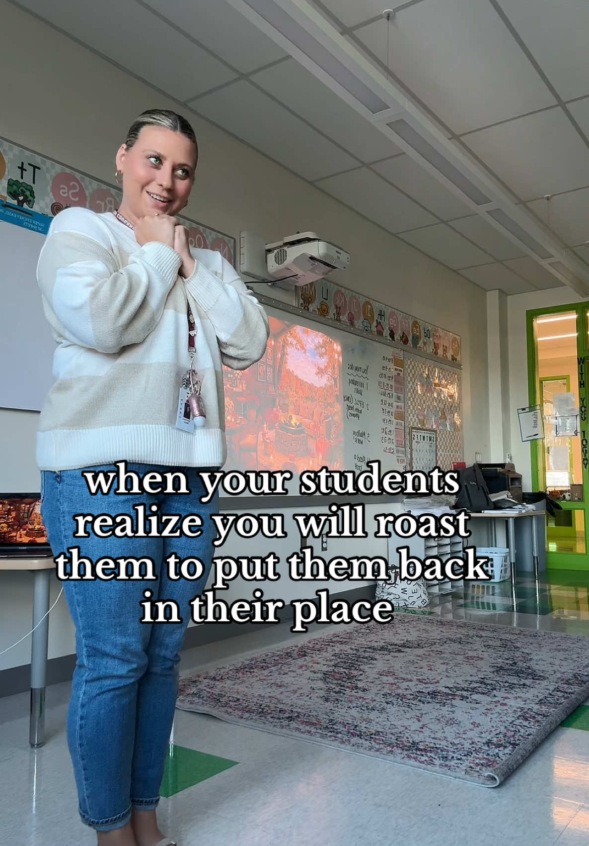 When you ask me what my classroom management looks like.. it might involve a little clap back every now and then 🤪 #teachersoftiktok #teacher #teacherlife #teachertok #teachersbelike #teacherjokes #teacherhumor #teacherhumor🍎📚✏️ #teacherhumor☺️🍎📚📒✏️ #teacherlife #teacherlaughs #lifeofateacher #dayinthelife #classroommanagement #elementaryschool #elementaryteacher #secondgrade #secondgradeteacher #teachertok #teachertokker #teacherinfluencer #teachingkids #youngteacher #teacherproblems 