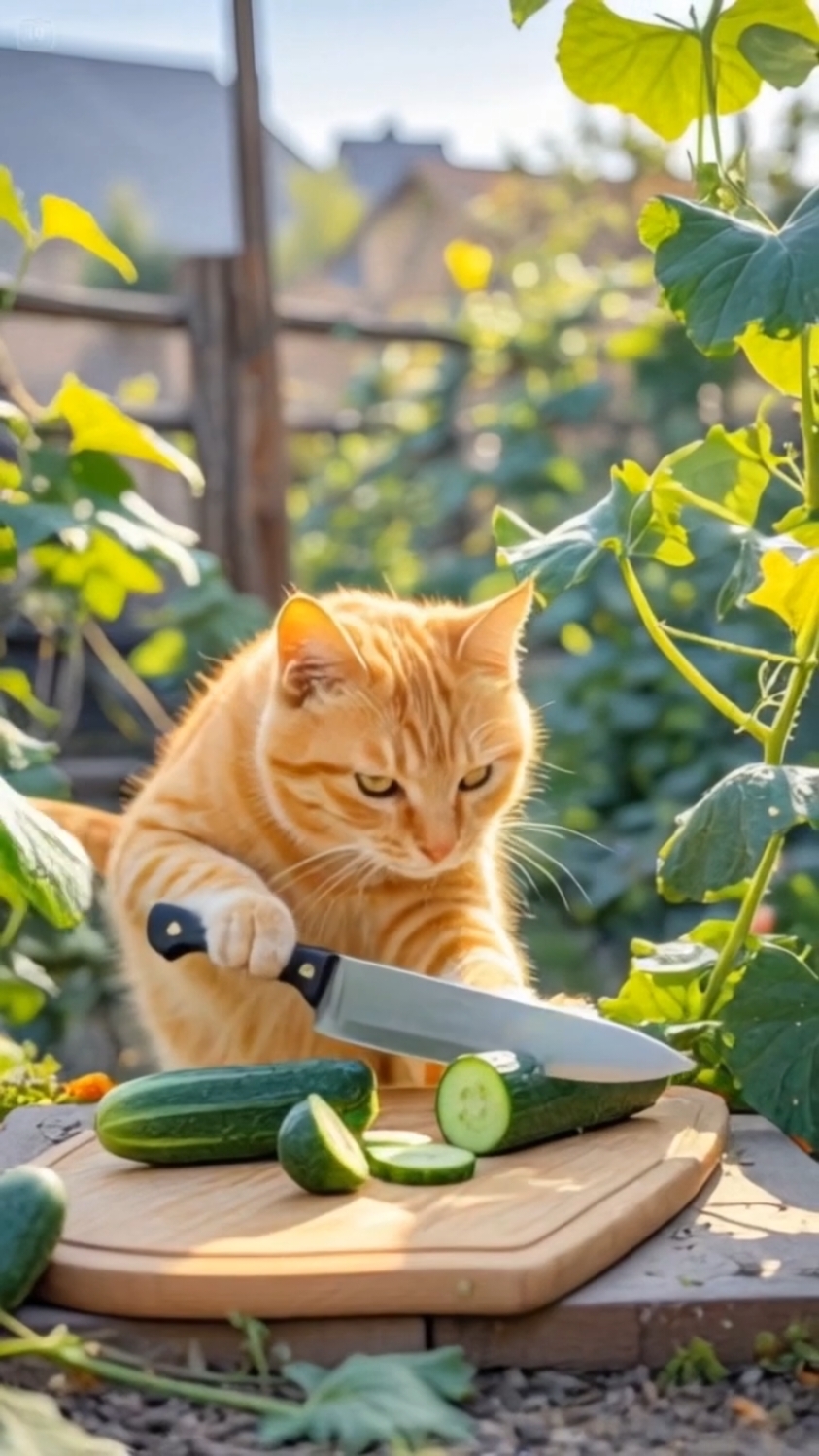 Cat making food#foryou #foryoupage #virlvideo #cats #catsoftiktok #foryoupageuk 