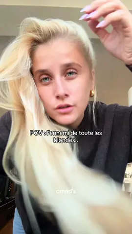 Le pire sentiment pour toutes les blondes..😭🙏#fyp #hairtok #SmallBusiness #recettedegrandmere 
