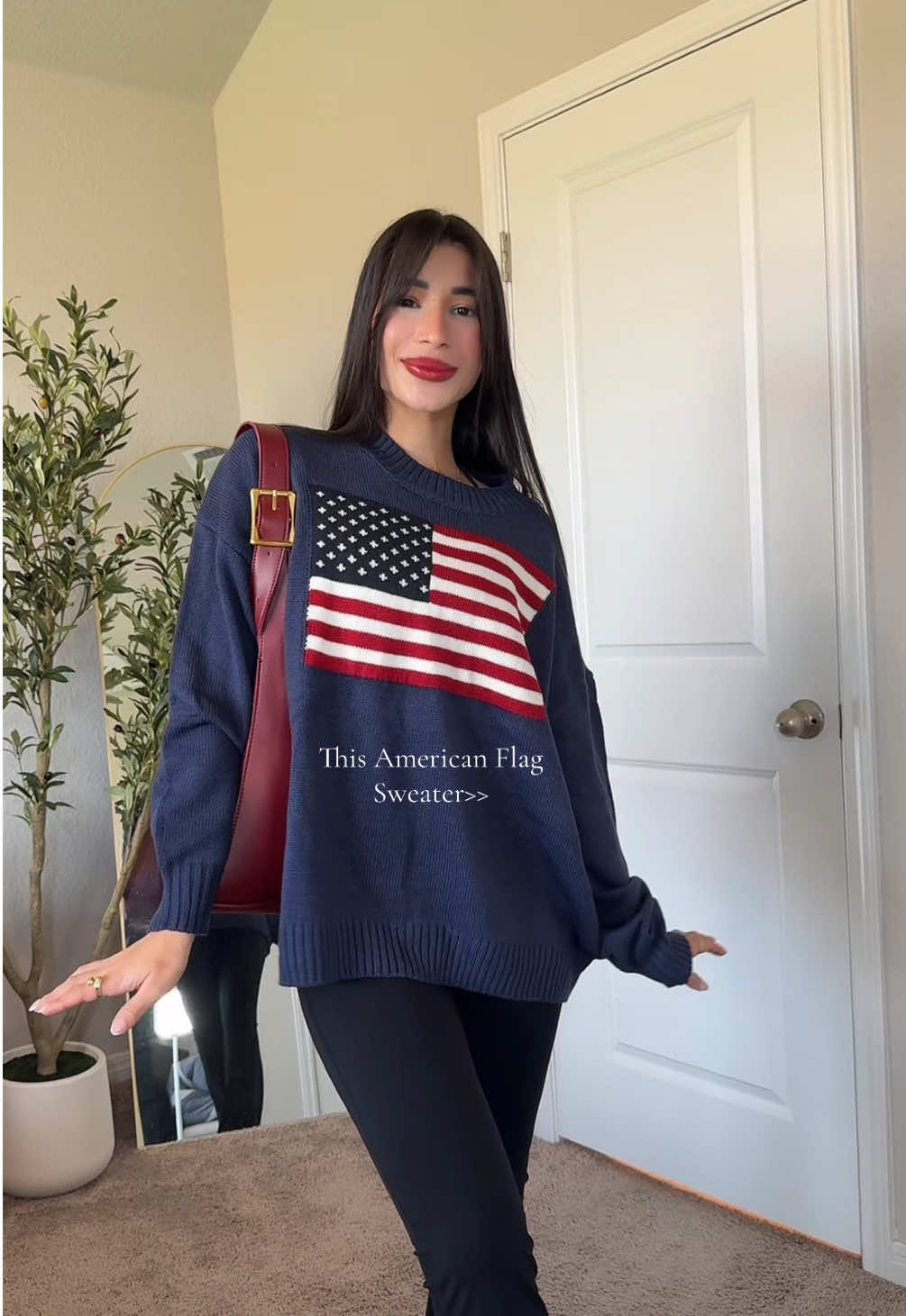 So worth it , how cute for the fourth of july or just for everyday 🤍 #americansweater #americanflag #americanflagsweater #sweater #usa🇺🇸 #relateable 