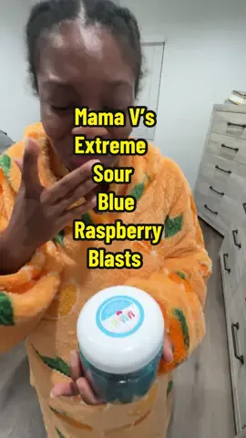 This Mama V’s Extreme Sour Blue Raspberry Blasts by @Mama Vs Candy are the most sour candy I’ve ever tasted and I love it!!  #mamavscandy #extremesourblueraspberryblasts #extremesour #blueraspberry #blasts #candy #flavor #sweet #sour #sweets #tasty #yummy #candytok #tiktokshopblackfriday #tiktokshopcybermonday #blackfriday #cybermonday #tiktokshopholidayhaul #holidayhaul 