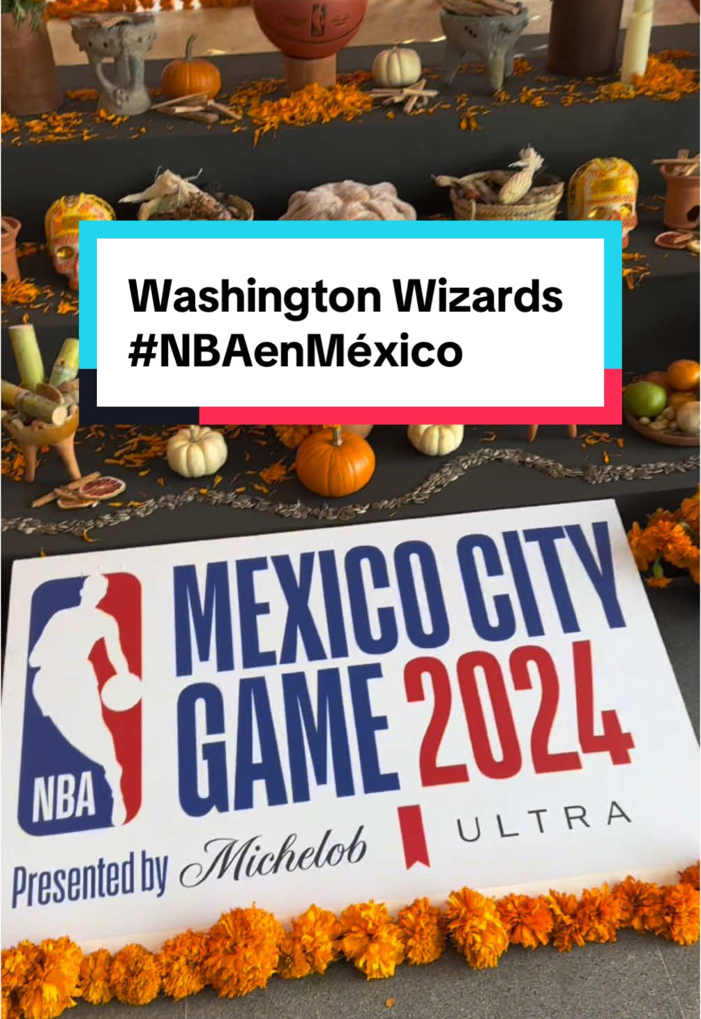 Los Washington Wizards disfrutando de nuestras tradiciones de la #NBAenMéxico. 🇲🇽🏀 #NBA #deportesentiktok #WashigtonWizards #JordanPoole #mexico 