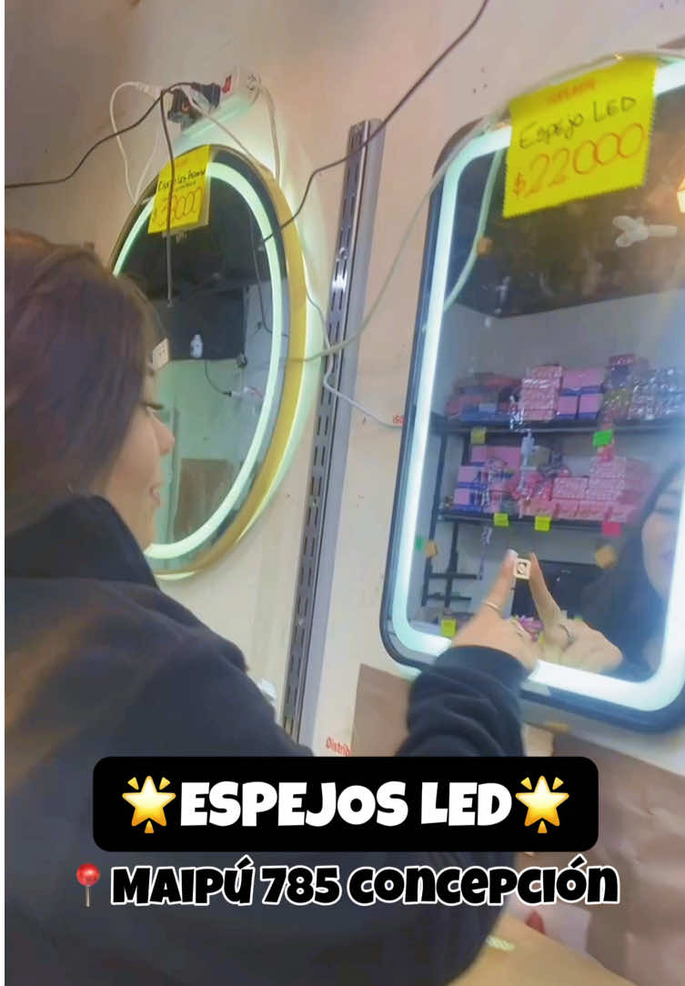 Espejos led🌟📍Maipú 785 Concepción #espejosled #paratiiiiiiiiiiiiiiiiiiiiiiiiiiiiiii #paraty #mundo #viral_video #viralvideos #fyp #concepcion #chile #argentina🇦🇷 #envios 