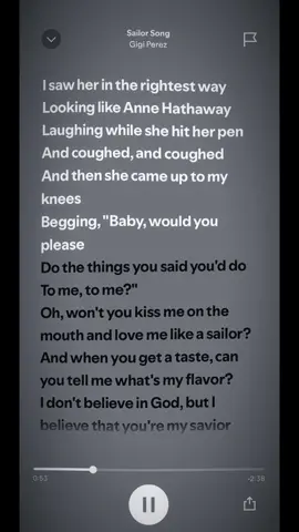 Sailor Song - Gigi Perez #sailorsong #gigiperez #wlw #musique #music #song #spotify #lyrics #son #audio #prt #fypシ #pourtoi #foryou #xyzabc #skytja_ #capcut #speedup 