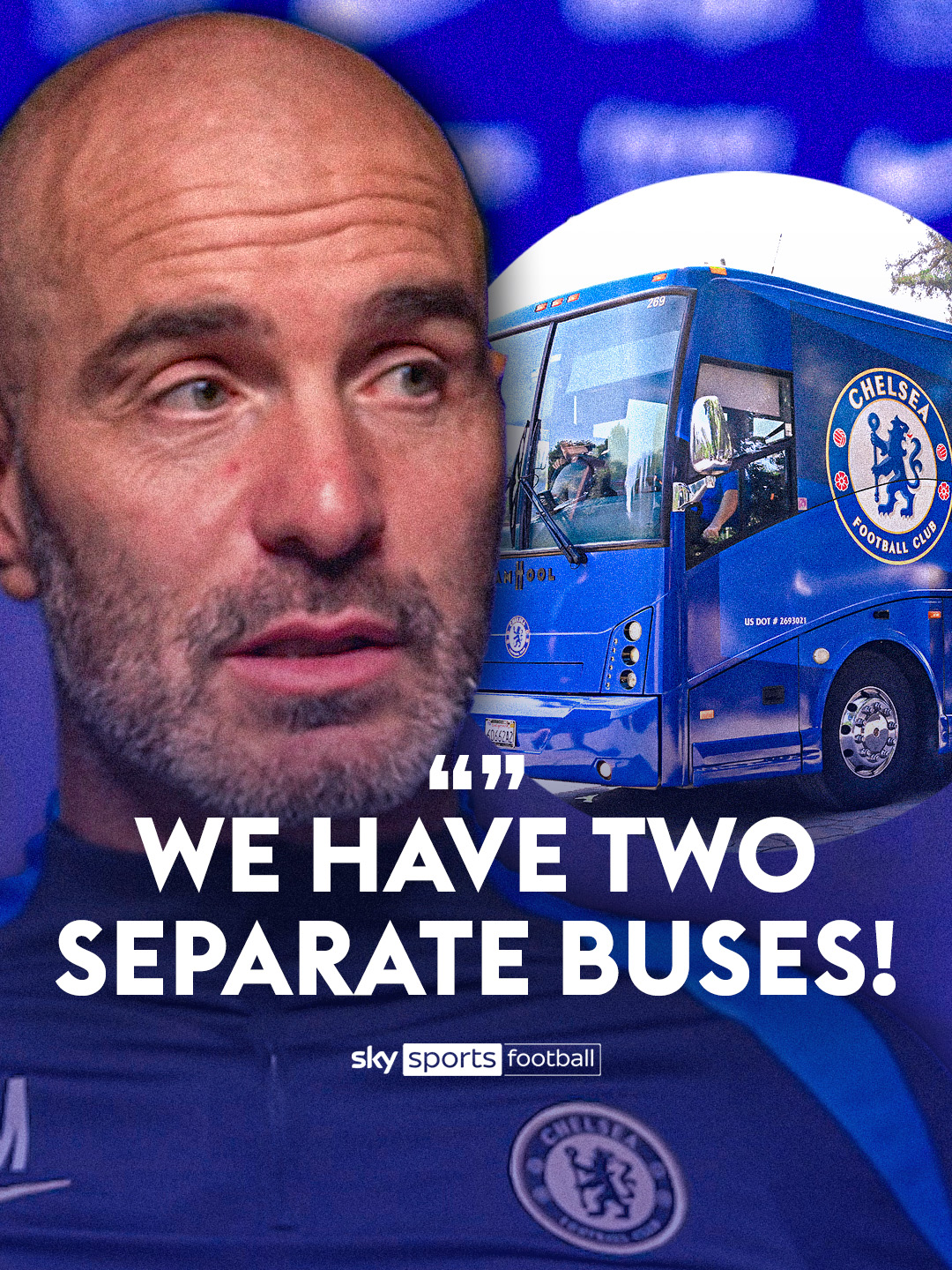 Enzo Maresca reveals Chelsea have two separate buses 🚌 Watch the full interview on Unpacked on Sky Sports Premier League YouTube channel 📺 #enzomaresca #chelsea #footballtiktok #PremierLeague