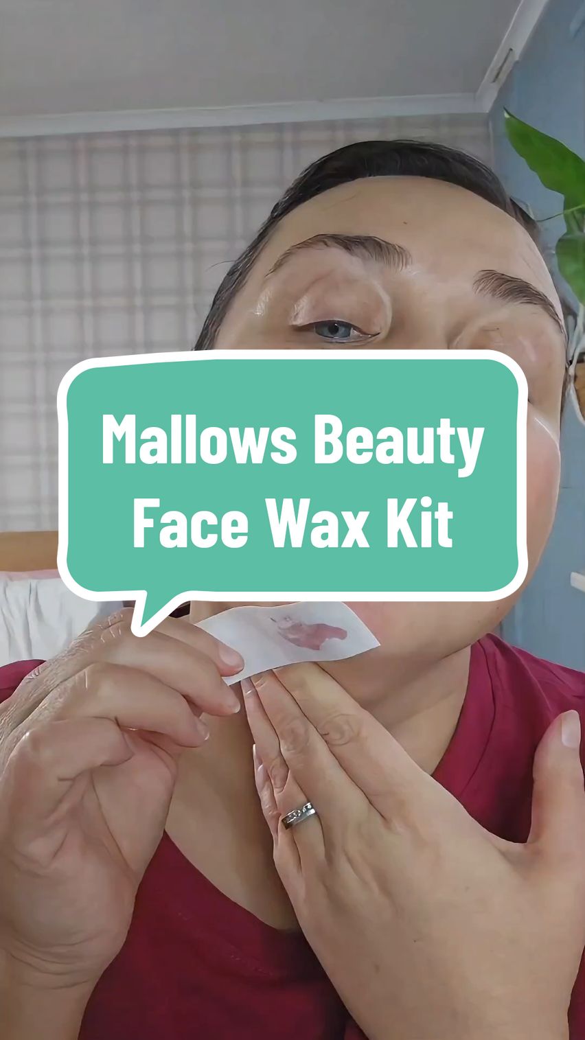 Replying to @zanado03 At home waxing with @mallowsbeauty  #homewaxkit #mallowsbeauty #mallowsbeautymademebuyit #chinwaxing #facewaxing #beautyover40 #matureskin #trulykelly 