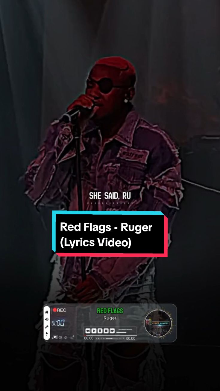 SONG: Red Flags ARTIST: Ruger  #ruger #redflags #rugerredflags #music #afrobeats  #trending #fyp #lyrics #viral  #lyricsmonstar #montylyrics #tiktoknigeria🇳🇬 #tiktokghana🇬🇭