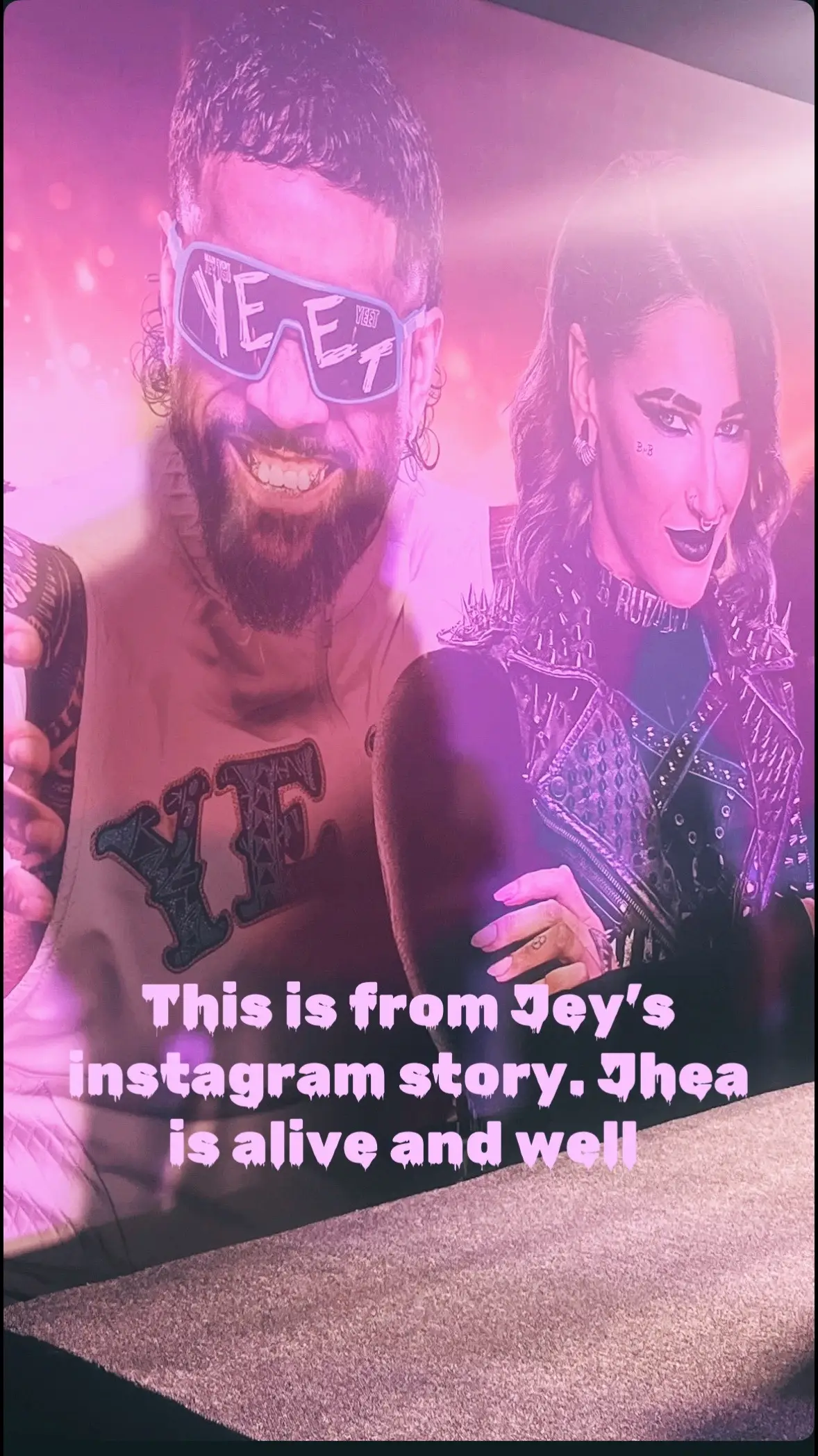 I screamed when i saw this on jey’s story. Jhea is alive and well which makes me so happy #amazing #fypシ #badblood #fyppppppppppppppppppppppp #viralvideos #fyp #tiktokviral #viralvideo #1k #cute #1kviews #trending #wweraw #WWE #wwesmackdown #wwefan #beauty #beautiful #Love #happy #jeyuso #maineventjeyuso #theusos #twins #rhearipley #couple #foryoupage❤️❤️ #foryoupageofficiall #wrestling #sports #favorite #taylorswift #taylorsversion #taylornation #ttpd #torturedpoetsdepartment #instagramstories #instagramstory 