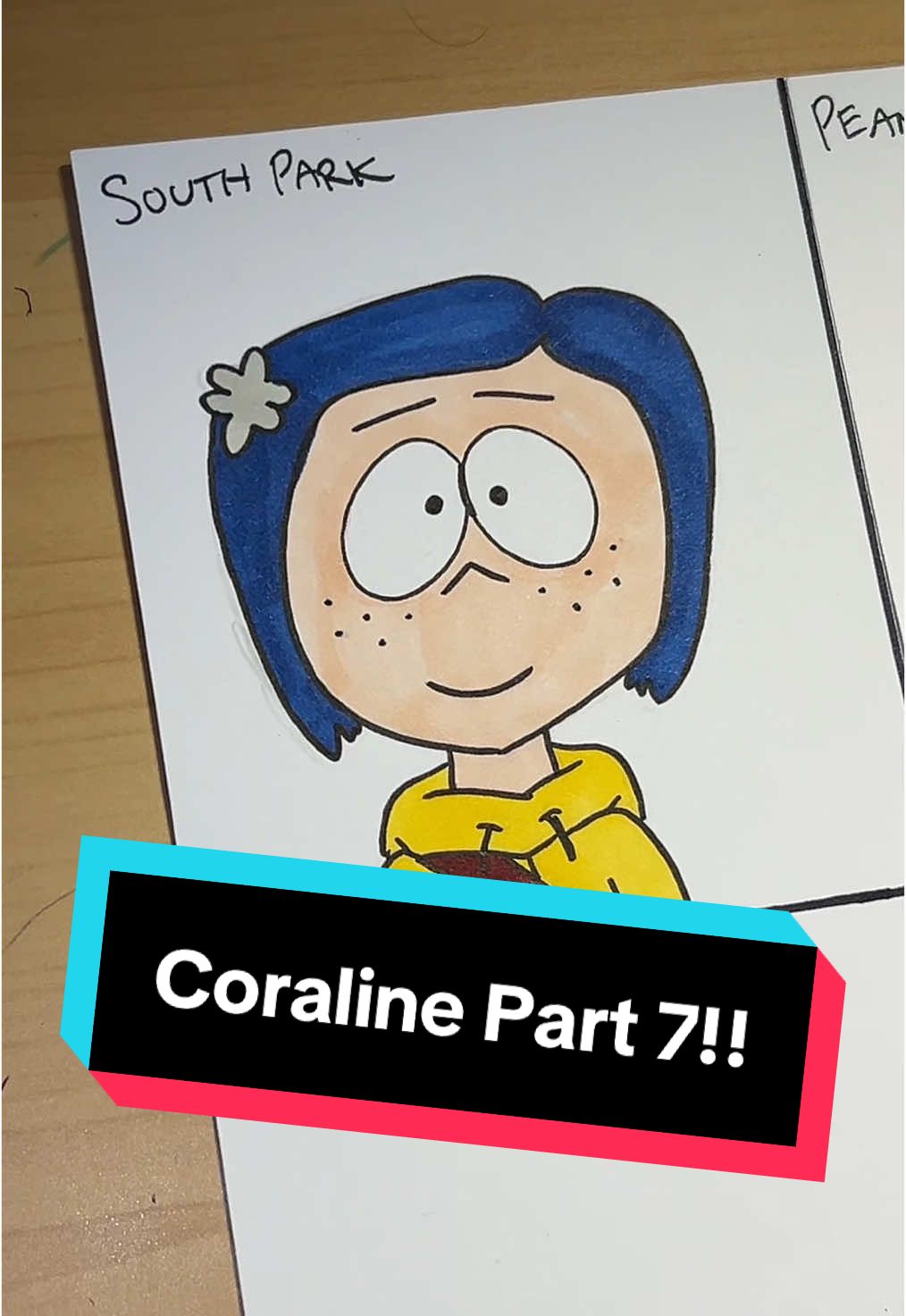 Replying to @𝓜𝓸𝓵𝓵𝔂 what style do you want to see next? #fyp #coraline #coralinejones #coralinemovie #horror #meme #southpark #art #artistsoftiktok #drawing #viral 