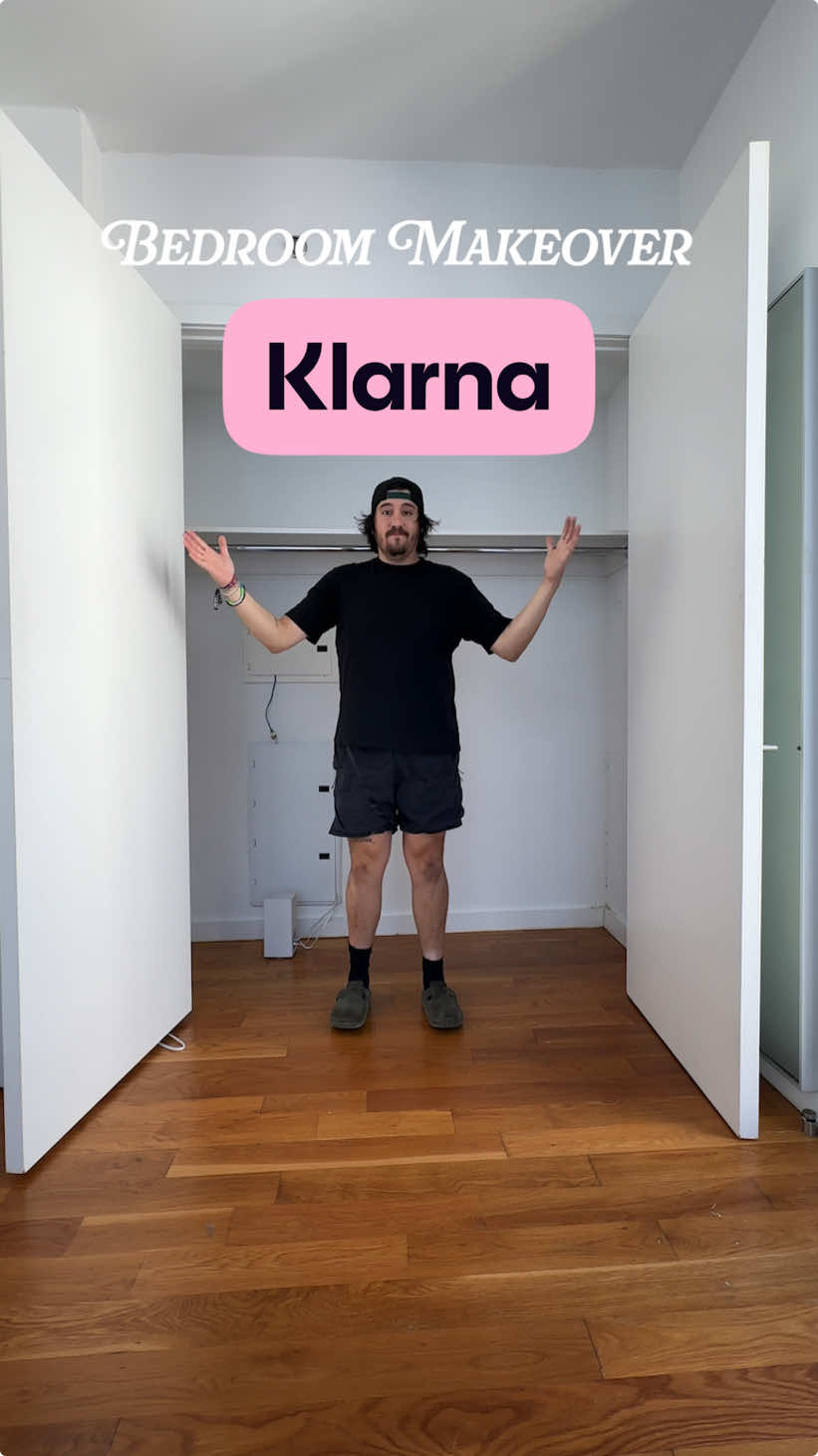 #KlarnaPartner #interiordesign I’m FINALLY starting my Bedroom makeover on a budget WITH the help of @klarna Pay In Four option!! We start with the complete closet transformation!