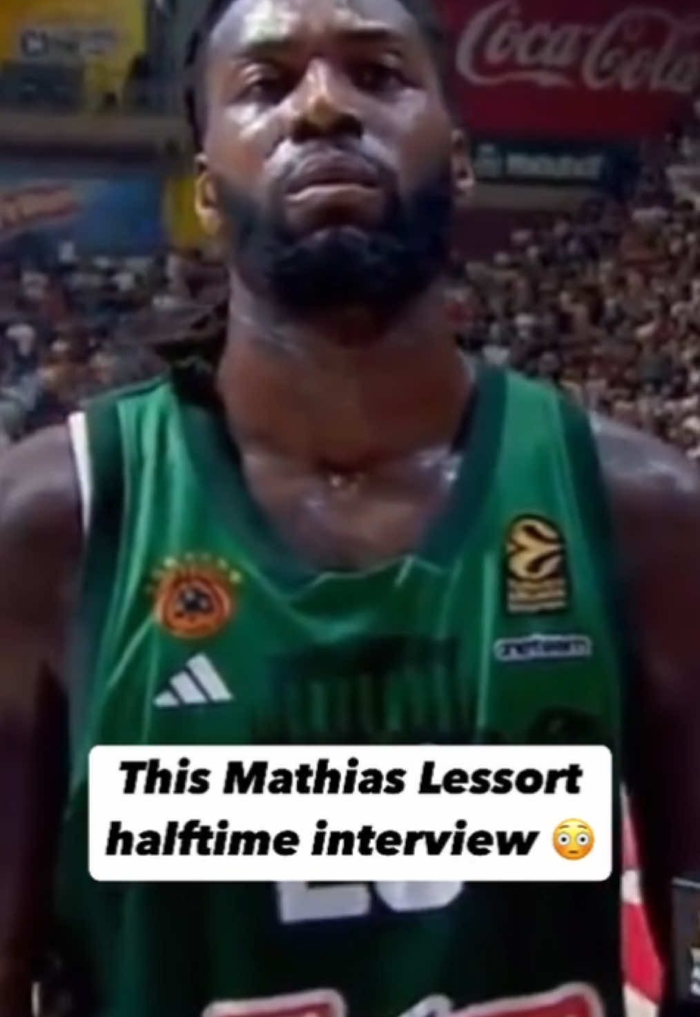 Wow 😳 #EuroLeague #MathiasLessort #Panathinaikos 