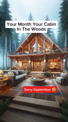 Your Month Your Cabin In The Woods #yourmonth #yourmonthyour #yourmonthyourthing #aiart #yourbirthmonth #birthmonth 