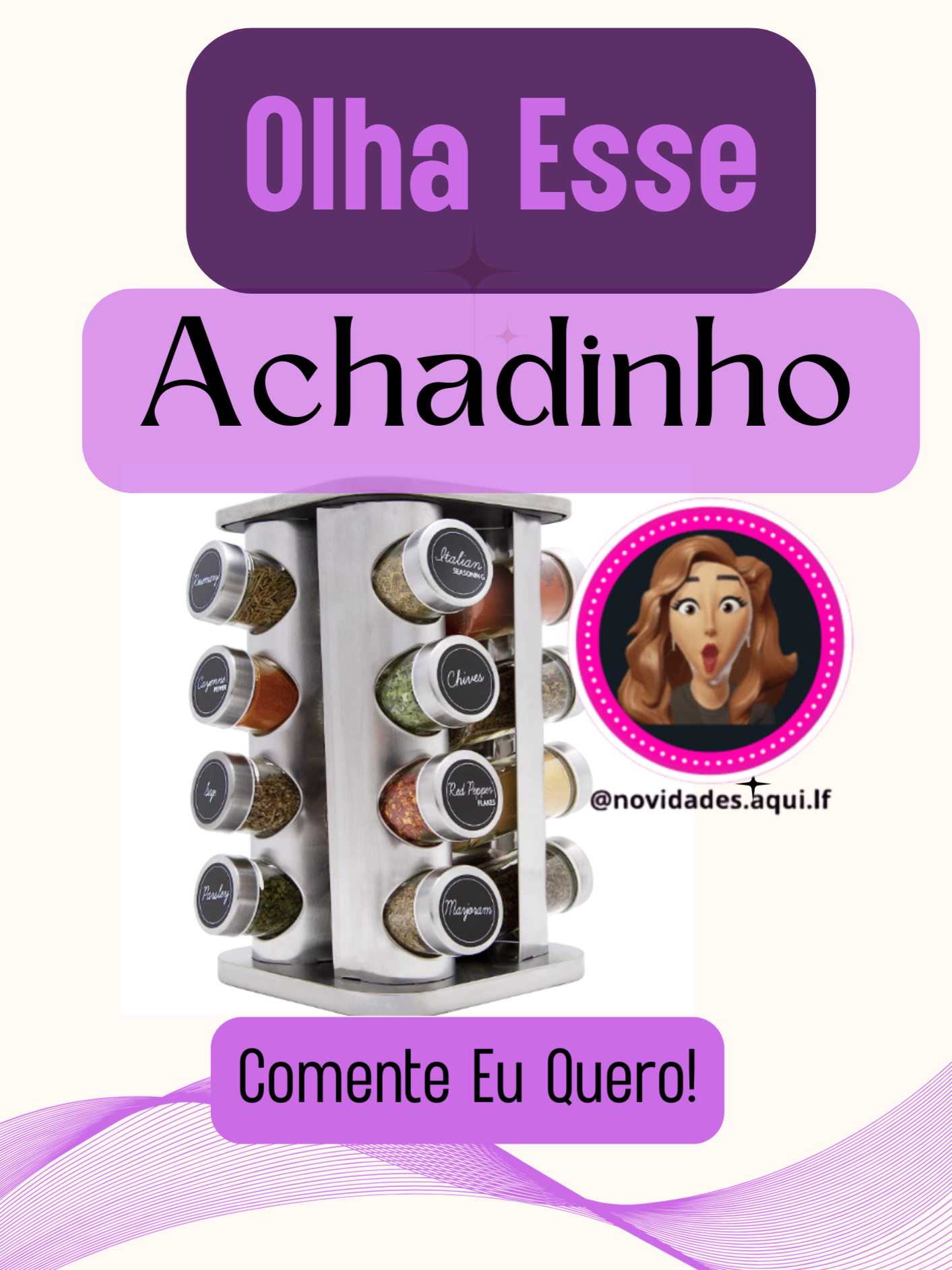 🛍️🔥🚨⚠️Confira Porta Tempero 16 Potes QD Condimento Inox Suporte Giratório Decoração Imports + Caneta e Etiqueta. Desconto imperdível !🛍️🔥🚨⚠️ Comente eu quero! Que enviamos o link pra você. Ou você pode acessar o link na bio, ir na nossa coleção, escolher o produto e você será direcionado diretamente para a Shopee. Não perca tempo e garanta o seu 💜 #shopee #blackfriday #achadinhasshopee