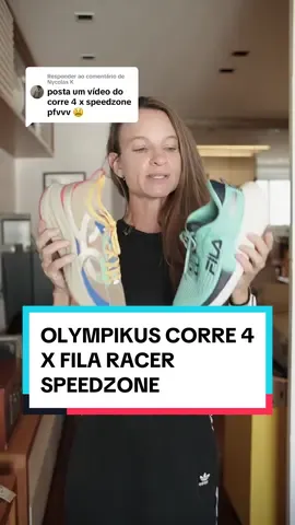 Respondendo a @Nycolas K OLYMPIKUS CORRE 4 ou FILA RACER SPEEDZone??  O duelo de tenis coringas do ano! #corrida #corredora #runtok #dicasdecorrida #corridaderua 