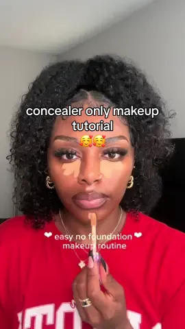 concelar and bronzer only 🤭#nofoundationmakeup #concealerhack #grwm #makeup #makeuptherapy #justagirl #fyp #makeuptutorial #softgirlstyle #blackgirlmakeup #girlsgirl #creatorsearchinsights # beauty #makeuptutorial #blackgirlmakeup #beginnermakeup #simplemakeup #MakeupRoutine #grwmmakeup #fypage 