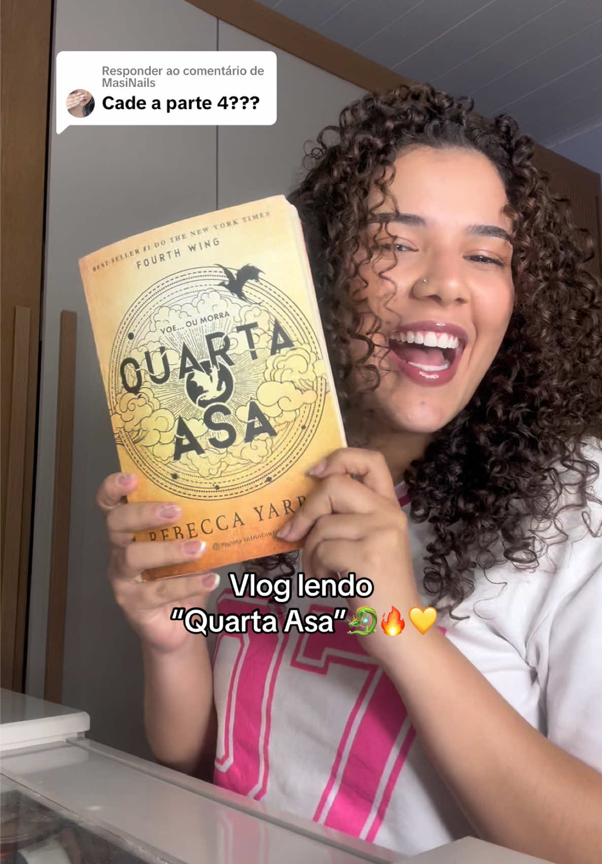 Respondendo a @MasiNails Querem parte 5?🤭 #quartaasa #readingvlog #fourthwing #BookTok 