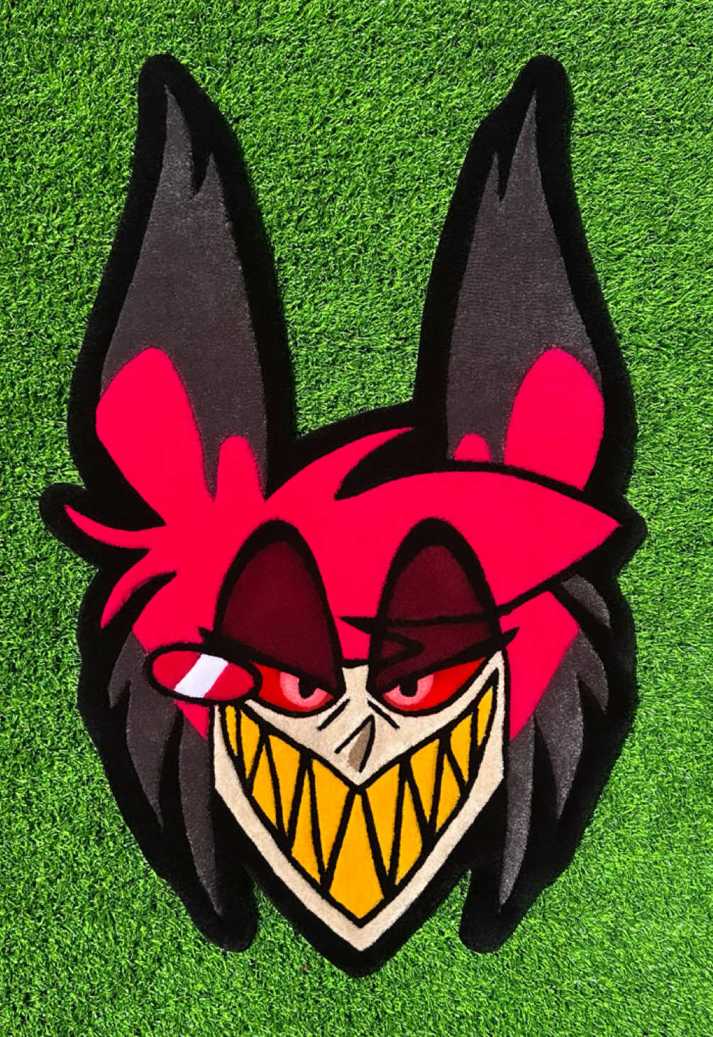 Alastor rug ASMR! #alastor #hazbinhotel #hazbinhotelalastor #asmr #satisfyingvideo #work #relaxing 