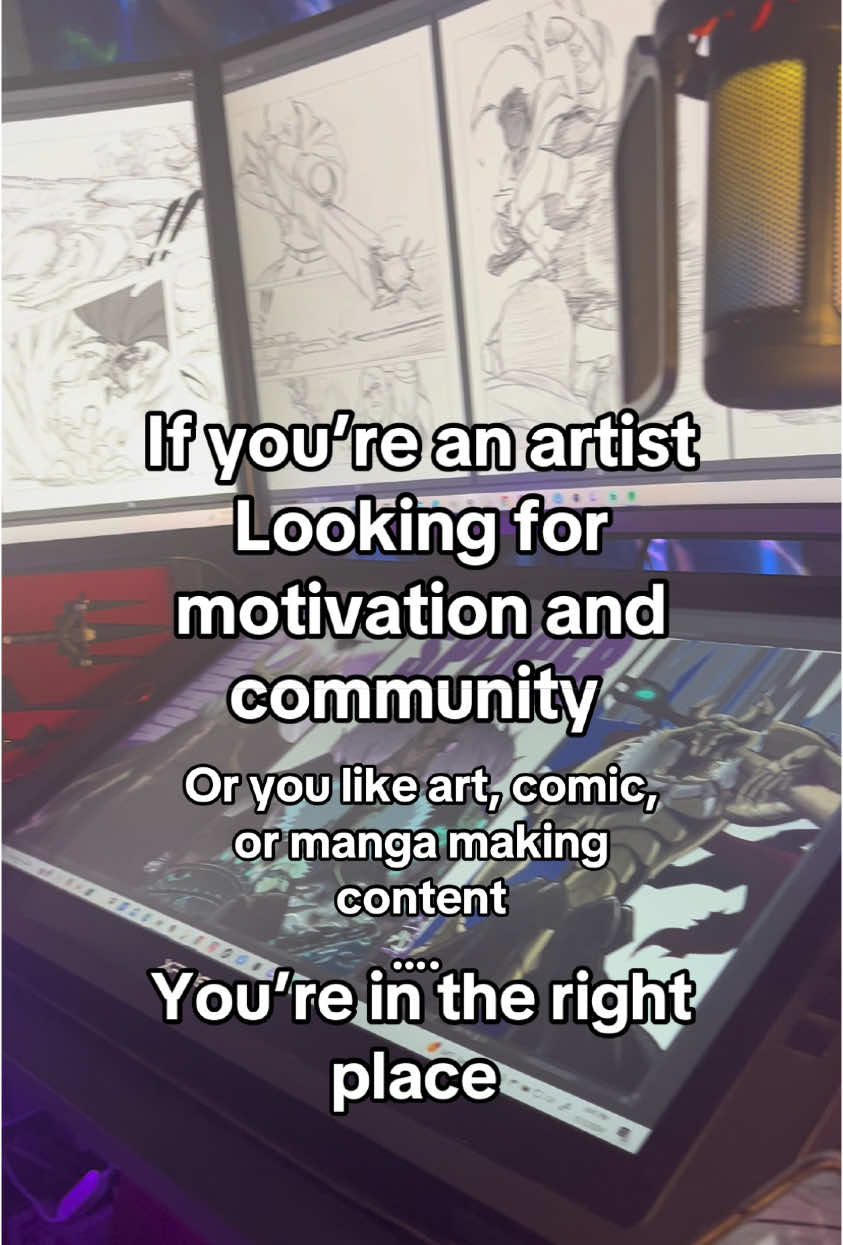 If you’re looking for a community or just some motivation to get you back on the grind. Welcome to the family 🙏🏾🔥#art #artist #artistsoftiktok #drawing #motivation 