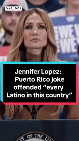 Actor and singer Jennifer Lopez joined Vice President Kamala Harris at a campaign event in Nevada on Thursday night and addressed offensive comments made by comedian Tony Hinchcliffe during a rally last Sunday for Donald Trump.  #kamalaharris #donaldtrump  #election #news #politics  #jenniferlopez #jlo #puertorico 