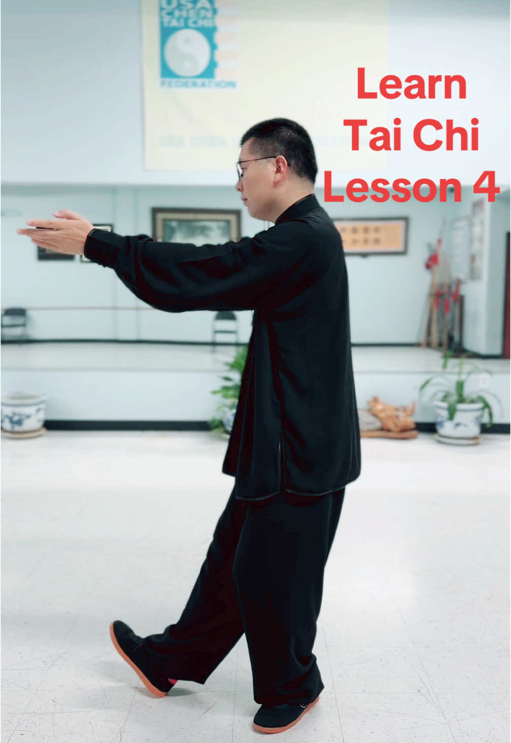 Step by step learn chen style tai chi lesson 4 follow me easy learn taiji#taijiquan #qigong #taichiclass #meditation #kungfu #wushu #martialarts 