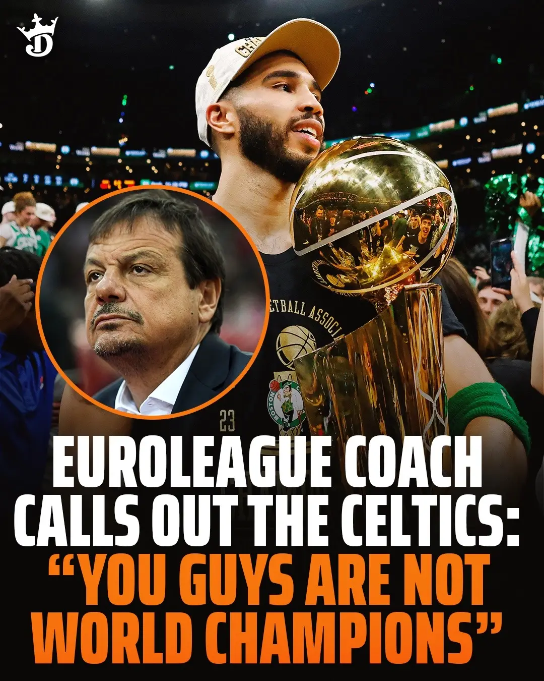 EuroLeague Champion coach Ergin Ataman called out the Boston Celtics as only “American Champions” and challenged them to play his team 😳 #celtics #boston #NBA #euroleague #basketball 